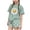 Green, variant on Girls Summer Outfit Sets, Casual Elastic Waist Floral Print Vacation Kids Two-Piece Sets Watermelon Red Size 13-14 T