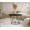 BLACK GLASS, variant on Coffee Table VENICE 23x17 ERDEK BLANCO