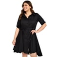 thumbnail image 1 of Vestido asimétrico Roman Fashion 9514 Negro Talla 42, 1 of 5