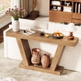 thumbnail image 6 of Console Sofa Table, 2-Tier Farmhouse Narrow Behind Couch Sofa, Extra-Long Accent Entryway Table for Hallway, Foyer, Living Room, 6 of 9