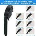 thumbnail image 2 of Tandem Shower Head for Couples with Handheld Filter, Dual Shower Head System Featuring 7 Spray Settings and 360°Rotating Overhead Modes, 2 of 8
