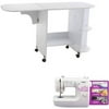 Brother LX3125E - 14 Stitch Sewing Machine & Sewing Table Value Bundle