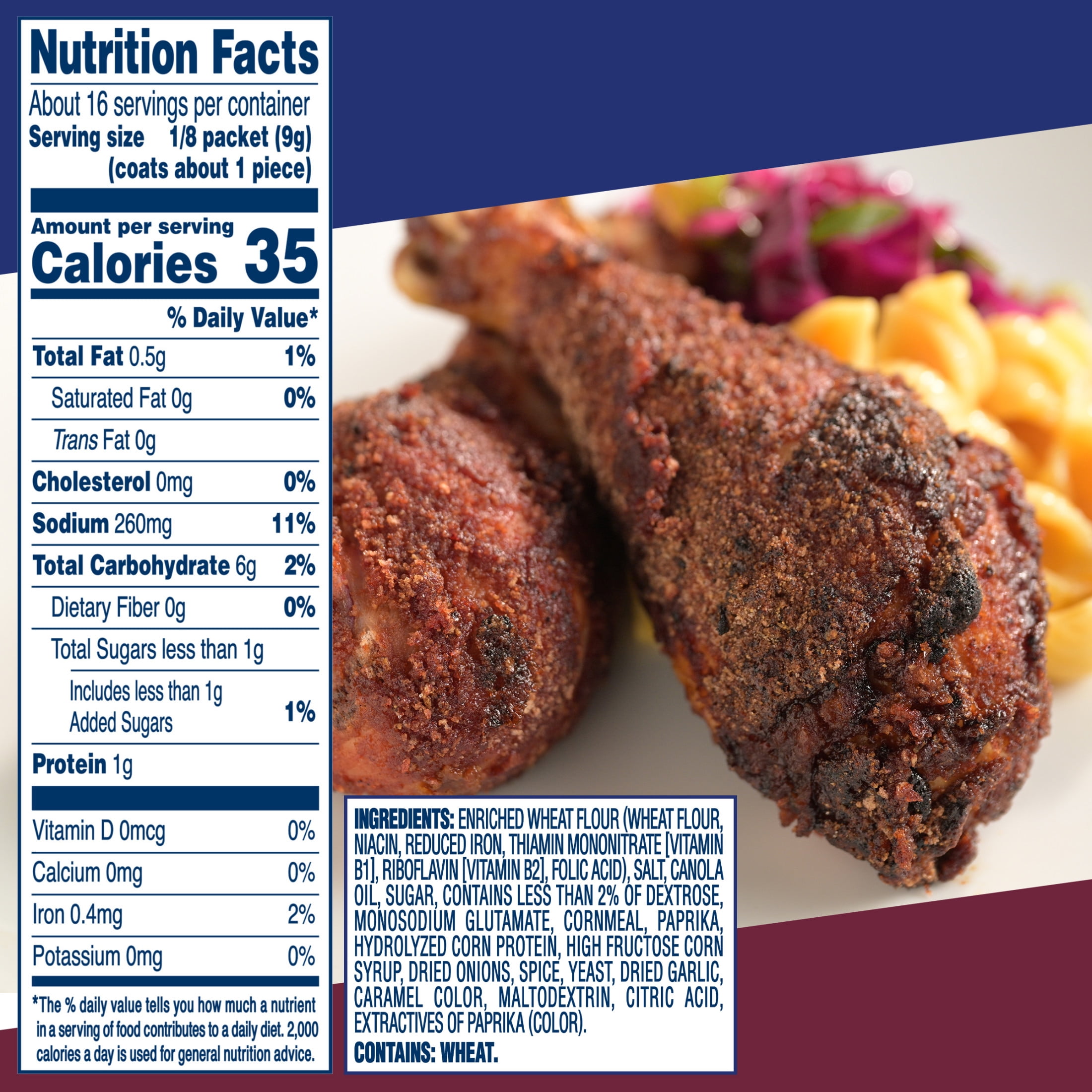 Shake 'N Bake BBQ Glaze Seasoned Coating Mix, 6 oz Box, 2 Count Packets