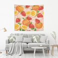 thumbnail image 6 of Fresh Fruits Orange Strawberry Tapestry Wall Hanging Tapestries Happy Colorful Hippie Psychedelic Art Polyester Carpet Wall Decorative for Living Room Bedroom 60x51inch Gift Decor, 6 of 7
