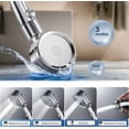 thumbnail image 3 of Regaderas para Baño, Regadera Cuadrada y Ducha de Mano 2 Pack, Lluvia de Alta Presión Acero Inoxidable con 3 Modos, Cabezal de Ducha Ajustable con Soporte 360 Grado Ajustable, para Baño, hotel, 3 of 4