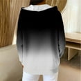 thumbnail image 5 of Women's Casual Long Sleeve Striped Zipper Hoodie Coat Tops Sweatshirts S Crewneck Loose Fit Solid Color Soft for Streetwear Loungewear Travel Outfits Fashion Essential Gift for Ladies, 5 of 9