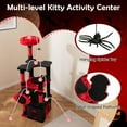 thumbnail image 2 of Yardi Yarda Gothic Cat Tree w/Plush Perch & Spider Dangling Toy, Corner Cat Tree, Cat Climbing Tower, Cat Towers for Indoor Cats-Black & Red, 2 of 8