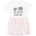 thumbnail image 3 of Inktastic My Auntie Loves Me Girls Toddler Dress, 3 of 5