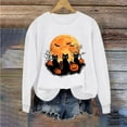 thumbnail image 4 of Elvqul Womens Sweatshirts Cotton Crewneck Pullover Halloween Halloween Winter Sweatshirts for Juniors Fall, 4 of 4