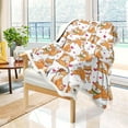 thumbnail image 2 of Shiba Blanket Cute Dog Heart Print Fleece Blanket Watercolor Pet Sherpa Blanket Throw Kids Girls Shiba Inu Throw Blanket Dog Lover Gift (50 x 60 Inches), 2 of 6