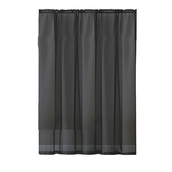 Solid Color Curtains, Gauze Curtains, Semi Shade Polyester Drapery, Modern Home Decor, Rod-Pass Design, Light Filtering, Tidy Installation, Versatile for Living Rooms and Bedrooms