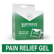 Biofreeze On-The-Go Pain Relieving Gel, Arthritis, Muscle, Joint and Back Pain Relief, 3 mL Travel Packets, Box of 10