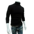 thumbnail image 1 of Men‘S Autumn Solid Color Half-High Collar Tight-Fitting Bottoming Long-Sleeved T-Shirt, 1 of 8