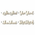 thumbnail image 1 of She Shed Sign Unfinished Wood Cutout Home Decor DIY Option 1- 24" Wide / 1/4", 1 of 3