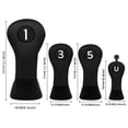 thumbnail image 6 of Tnobhg Faux Leather Golf Club Head Cover Wear Resistant Vibrant Color Golf Club Head Protector Headcover Accessories, 6 of 8