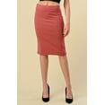 thumbnail image 1 of 25 INCHES SOLID BODYCON OFFICE MIDI SKIRT, 1 of 25
