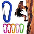 thumbnail image 2 of POINTERTECK 6Pcs Climbing Buckles Rustproof Smooth Edge Anti Fade Gourd Shape Aluminum High Hardness Bright Color Carabiners for Travel, 2 of 10