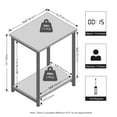 thumbnail image 3 of Furinno SIMPLISTIC Night Stand, 2-Tier Open Shelf Design Nightstand with Metal Frame, Bedside Table, End Table, Side Table, for Bedroom, Living Room, Amber Pine, 3 of 4