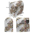 thumbnail image 5 of Abstract Geometry Lounger Chair Bag, Illustration of Colorful Round Blots on Streaks Spikes Splashes, High Capacity Storage with Handle Container, Lounger Size, White and Multicolor, by Ambesonne, 5 of 5