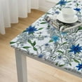 thumbnail image 4 of nygtbtfer  Blue Floral Tablecloth Rectangle Watercolor Flower Fabric Table Cloth Washable Forget-Me-Not Myosotis Sylvatica Table Cover for Picnic Home Kitchen Dining Table Decoration, 4 of 7