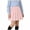 Pink, variant on Girls Summer Skirt Short Length Elastic Waist Pleated Pattern Cotton Blend Skirt 11-12 Years