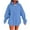 Light Blue, variant on CQONEPT Women's Sherpa Lined Sweatshirts Drawstring Hoodies Dressy Casual Hooded Winter Outdoor Clothes with Pockets Light Blue 2XL