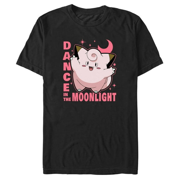 Men's Pokemon Clefairy Dance in the Moonlight Graphic T-Shirt