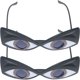 thumbnail image 1 of Greenadscape 2 Pares De Gafas De Irregulares Para Fiesta Con Y Chic, 1 of 6