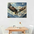 thumbnail image 2 of Autua Bald Eagle Mountain Sky Canvas Wall Art Decor For Living Room 20x16in, 2 of 6