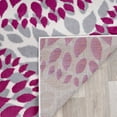 thumbnail image 5 of Modern Floral Circles Pink 2' x 7.2' Runner Rug, 5 of 5
