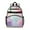 Soft Floral Watercolor, variant on Rainbow Tie Dye Ink Pattern Backpack for School,Cute School Bag,Schoolbag with Adjustable Shoulder Straps & Padded Back,15.25"x11.5"x5.25"