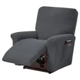 thumbnail image 1 of 76-96cm Deck Chair Cover Stretch Relax Chair Cover (Grey), 1 of 8