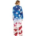 thumbnail image 6 of Renewold 2 PCS Matching Outfits for Women Soft Oversized Sweatshirt and Drawstring Wide Leg Lounge Pants Track Suit Casual Spring Fall Tracksuit, Patriotic America Flag Print, XL, 6 of 7