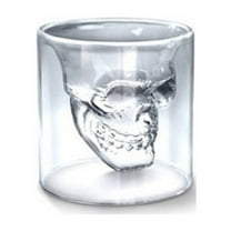 4 Pcs Skull Head Wine Glass Mug Crystal Beer Whiskey Shot Double Glass Cup Vodka Drinking Bar Club Beer Wine Glass Bottle