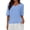 Blue, variant on Sweaters for Women Summer Oversized Half Short Sleeve Knitted Pullover V Neck‌ Casual Loose Fit Spring Tops