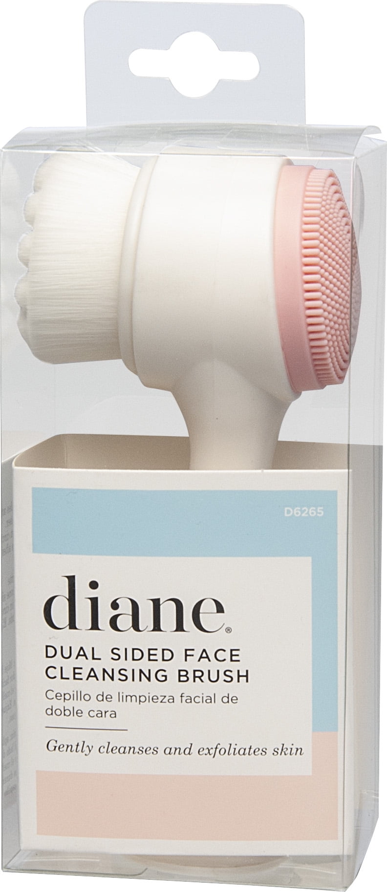 Diane Dual Sided Face Cleansing Brush for Massaging and Exfoliating