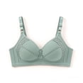 thumbnail image 3 of qelini Wireless Push up Bras for Women Plus Size Breathable Lightly Lined Everyday T-Shirt Bra with Adjustable Straps Solid Color Bras, 3 of 3