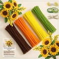 thumbnail image 1 of Kit de manualidades DIY para flores con limpiapipas multicolores, 480 piezas, 1 of 4