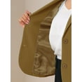thumbnail image 6 of INSPIRE CHIC Women's Work Blazers Lapel Collar Long Sleeve Suit Jacket Mustard XL, 6 of 7