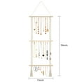 thumbnail image 3 of Hanging Jewelry Organizer Macrame Necklace Holder with 30 Hooks, Wall Mounted Necklace Rack, Necklace Hanger with Tassel for Necklaces Bracelet Earrings, 3 of 6
