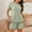 01 Green, variant on Weiqiqre Pajamas for Women Set 2 Piece Ribbed Knit Pjs Short Sleeve Sleepwear Set Summer Soft Pajamas Set Casual Lounge Sets