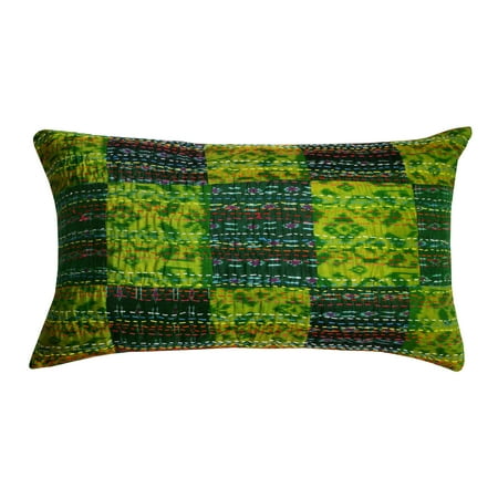 Divine Designs Payal Kantha Lumbar Decorative Throw Pillow - Walmart.com