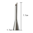 thumbnail image 1 of Puff Tip Stainless Steel Spout Cupcake Cake Piping Syringe Tips Puff Cream Nozzle, 1 of 5