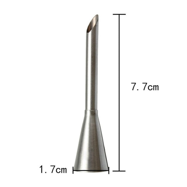 Puff Tip Stainless Steel Spout Cupcake Cake Piping Syringe Tips Puff Cream Nozzle