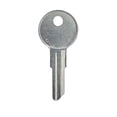 thumbnail image 3 of Kaba BAU1 1 x 0.08 in. Ilco Nickel Plated Brass Bauer Locks Key Blank- Pack Of 10, 3 of 4