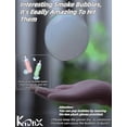 thumbnail image 5 of Rechargeable Elastic Smoke Bubble Machine – Magic Wand with Lights & Sound,Bubble Gloves & Spill-Proof Cup, Safe Solution (Green/Pink), 5 of 9