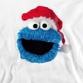 thumbnail image 2 of Sesame Street Cookie Monster Christmas Hat Unisex Adult Crewneck Sweatshirt, 2 of 5