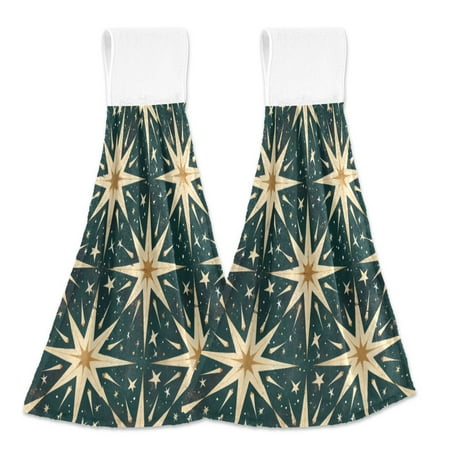 

2 Bathroom Towels Kitchen Towels 18.2x14In Velcro Hand Wipes Dish Cloths & Dish Towels Washroom Towels Face Towel Hand Wipes Yellow Star Seamless