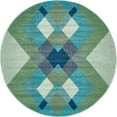 thumbnail image 2 of Unique Loom Gaudi Estrella Rug , 6' 1" x 6' 1" ,Green, 2 of 7