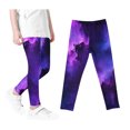 thumbnail image 1 of Odeerbi 3-12 Años Leggings Niñas Estampado Cielo Estrellado Mallas Elásticas Pantalones Cintura Alta Starlit Panty Suave, 1 of 4